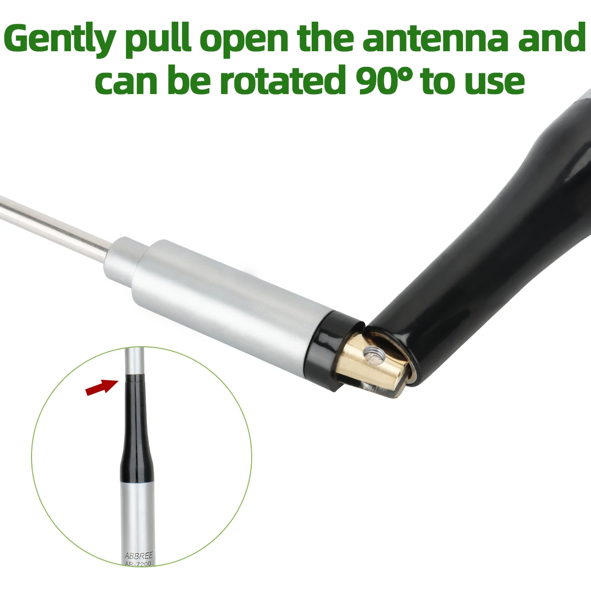 ABBREE AR-7200 Radio móvil para coche antena de doble banda de alta ganancia PL259 VHF UHF para AR-2520 BJ-318 KT-8900 TH-9800 SG-7200 Radio - imagen 4