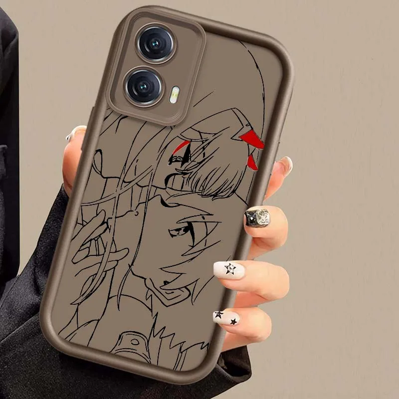 Zero Two Darling Cover para Motorola G Stylus Pure G55 G54 G75 G85 G84 G32 G24 G23 G13 G04 5G 2025 caja de teléfono con escalera ocular - imagen 4