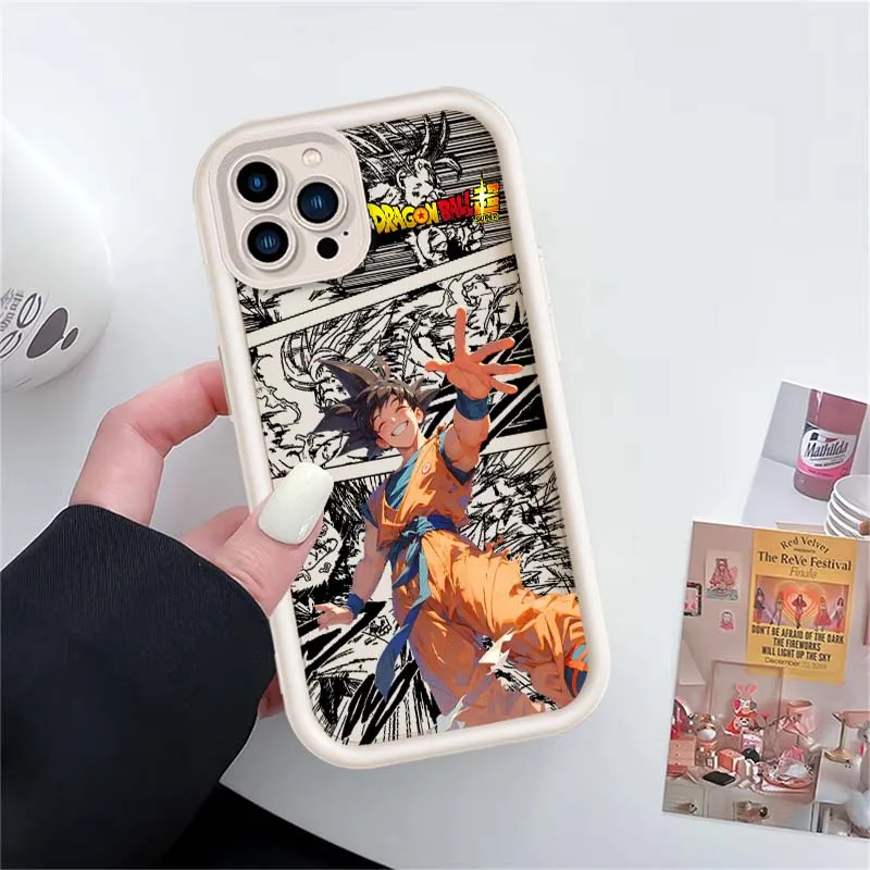 D-Dragon Ball Anime Goku para Apple iPhone 17 16 15 14 13 12 11 Plus Pro Max Eye Ladder funda de teléfono - imagen 4