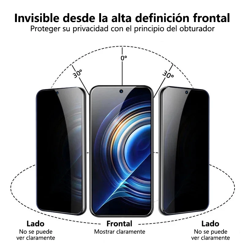 Protector de pantalla de privacidad suave, 4 Uds., para Xiaomi Mi 14 13t 13 12t 12 Ultra Pro Lite Redmi Note 13 12 11 10, película de cerámica anty-espía - imagen 5