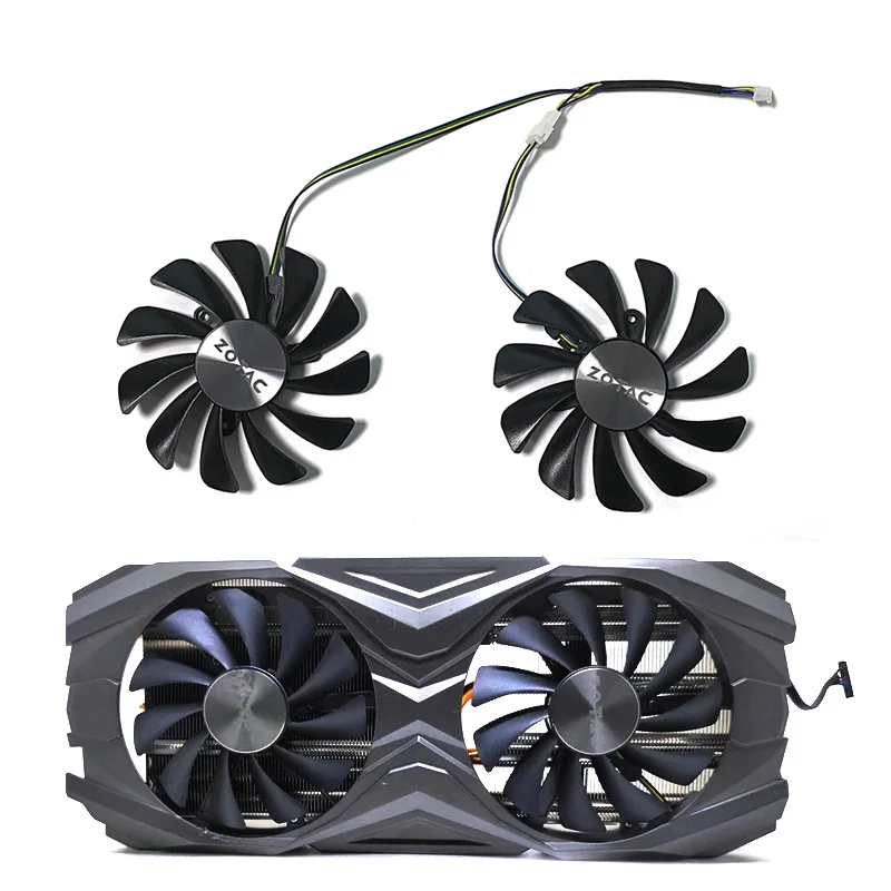 2 uds 95mm GAA8S2U DC 12V 0.45A 4pin GTX1080 GPU enfriador para Zotac Gtx 1070 1080 Ti Gtx 1070Ti 1080Ti Ampere ventilador de tarjeta gráfica