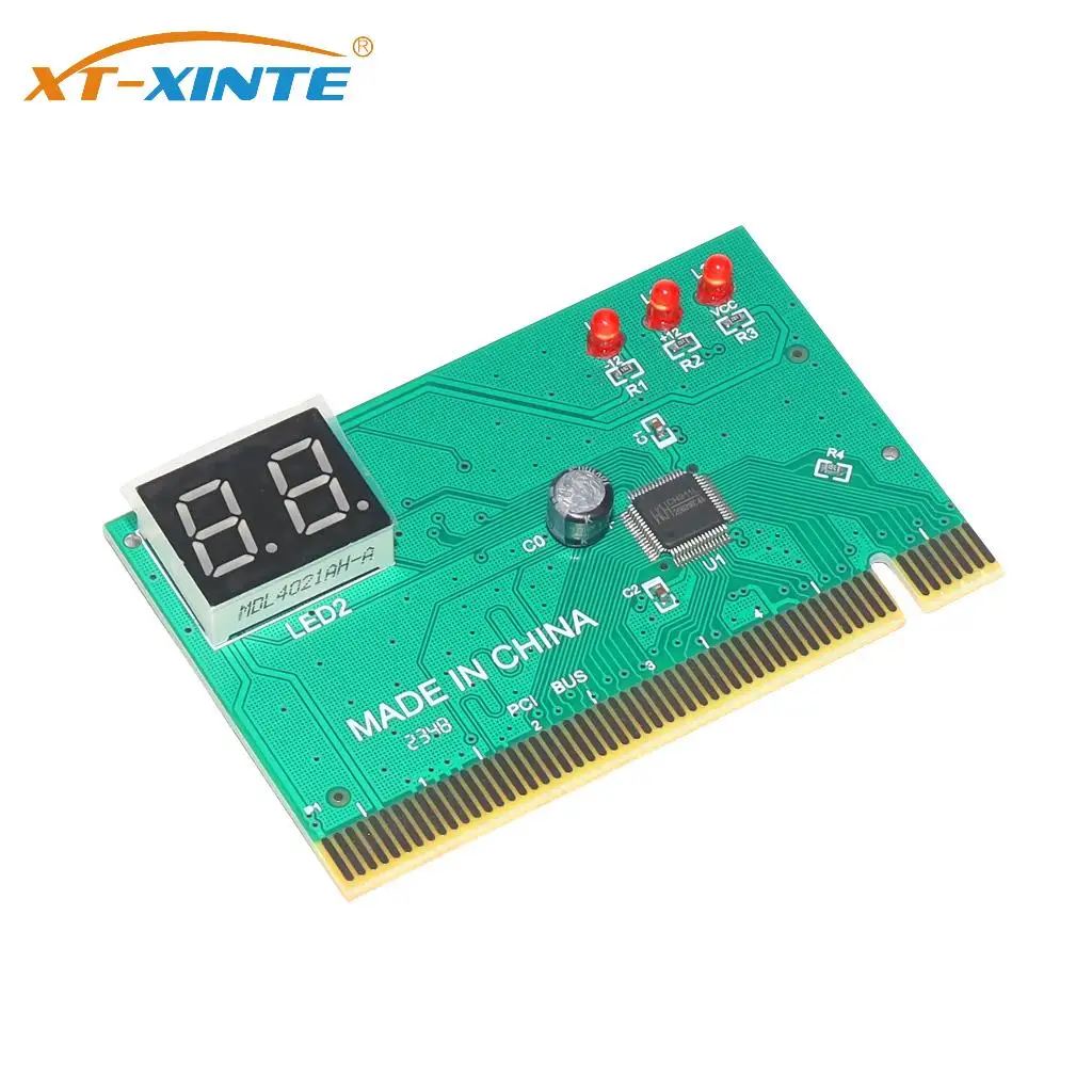 Tarjeta de diagnóstico PCI de 2 dígitos, Analizador de PC con pantalla LCD, probador de placa base, herramientas de red de análisis de ordenador, 1 unidad