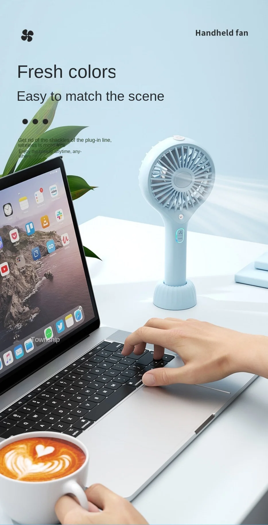 2025 Nuevo ventilador de pulverización de mano Mini ventilador recargable USB Ventilador de hidratación portátil Ventilador de humidificación - imagen 3