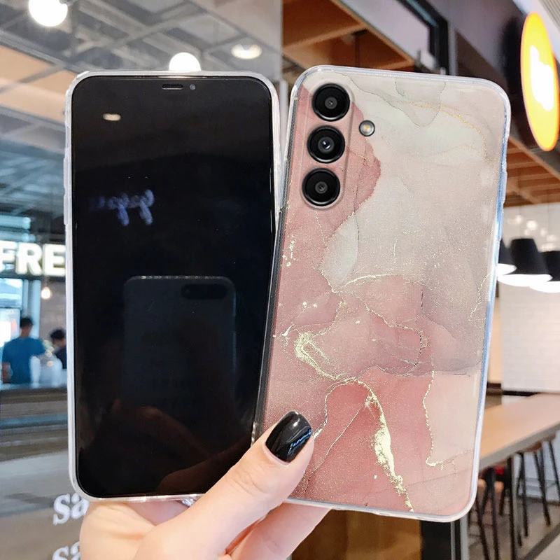 Funda con patrón de mármol para Samsung A15 4G 5G, carcasa de silicona suave y transparente de TPU para Samsung Galaxy A 15, Fundas de 6,5 pulgadas - imagen 3