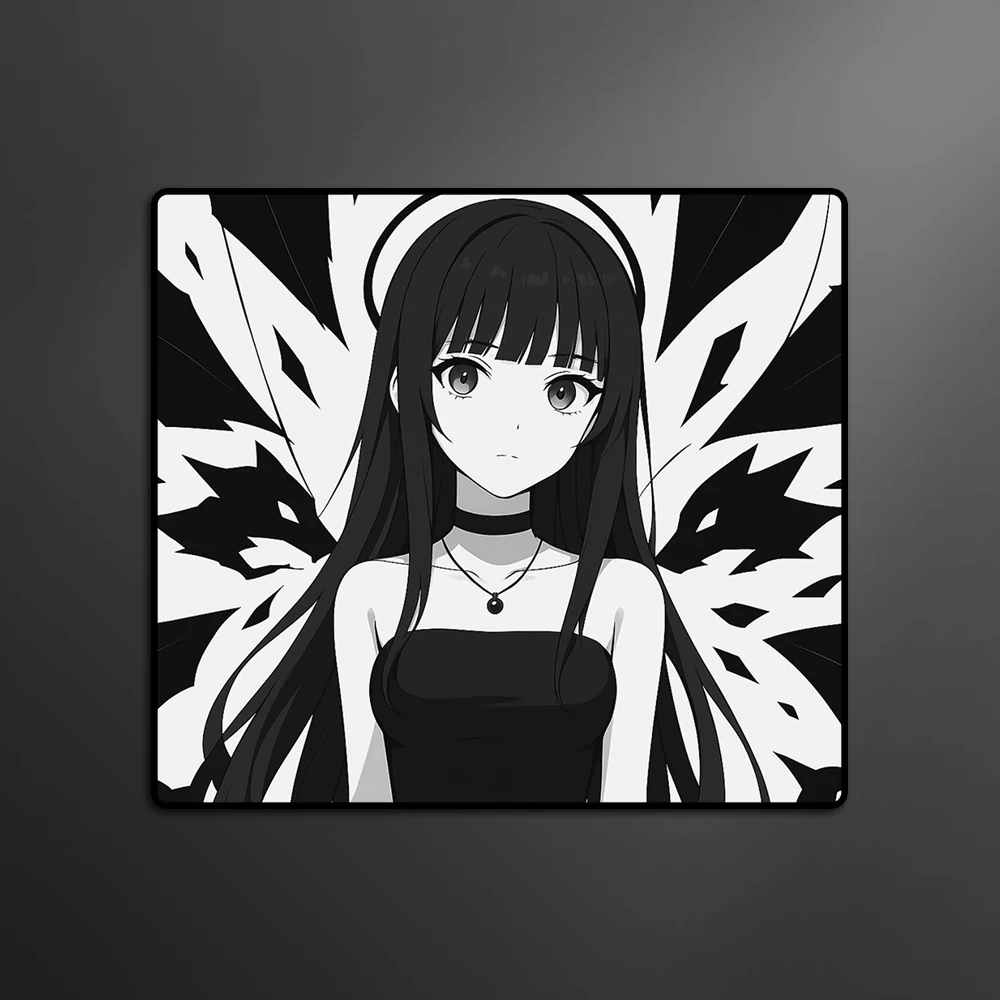 Alfombrilla de ratón estilo Anime Dark Fantasy, alfombrilla de ratón antideslizante para juegos de deportes electrónicos FPS Gamer, alfombrilla de ratón de juego de equilibrio profesional, alfombrilla para teclado - imagen 3