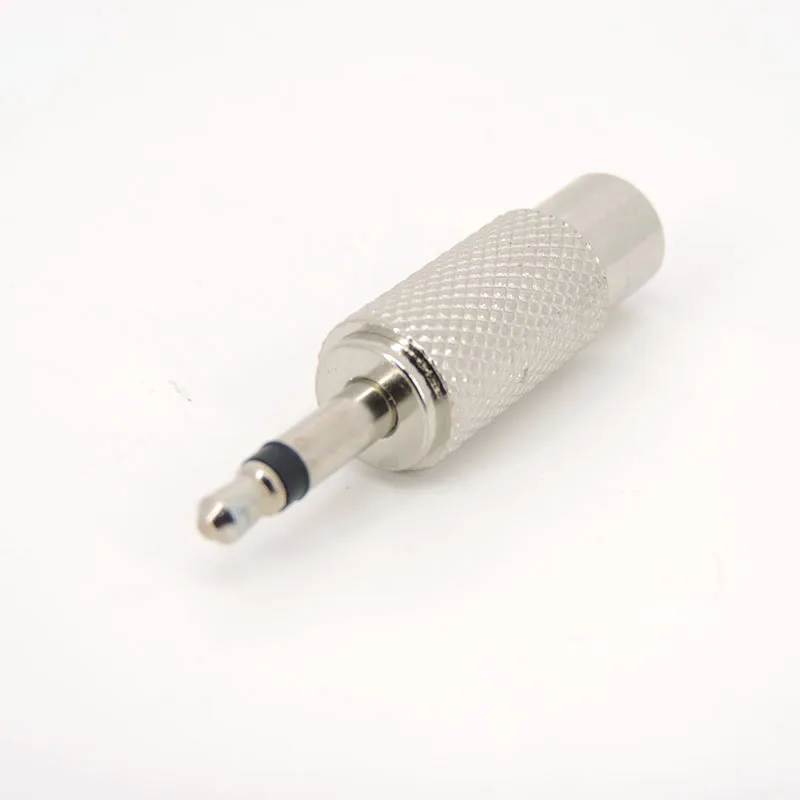 1 Uds. Convertidor Jack de Metal de 3,5mm conector Mono macho 3,5 a conector de Audio RCA hembra a Audio de ordenador AV hembra - imagen 2