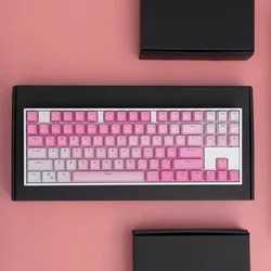 Teclas PBT Sakura para teclado mecánico MX, perfil OEM RGB
