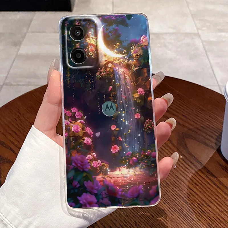 Para Motorola Moto G05 E15 4G funda transparente de lujo lindo conejo de amor divertido silicona suave TPU parachoques de teléfono para MotoE15 G 05 contraportada - imagen 5