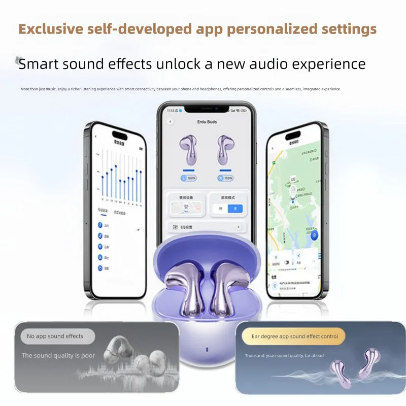 Traducción AI en tiempo Real, inalámbrico, Bluetooth 5,4, sonido HIFI, cancelación de ruido, traductor de voz inteligente para negocios - imagen 4