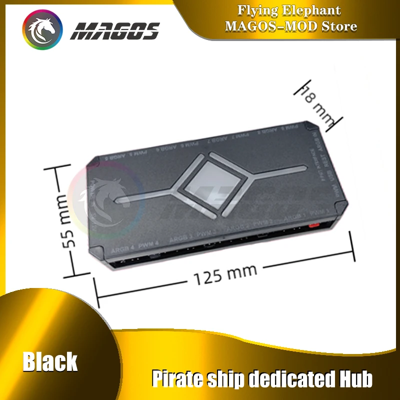 Caja de PC LED Meteor Efecto de iluminación asíncrono HUB, Pinza RGB para control de software Corsair ICUE, GEN. 5o DeepRGB - imagen 2