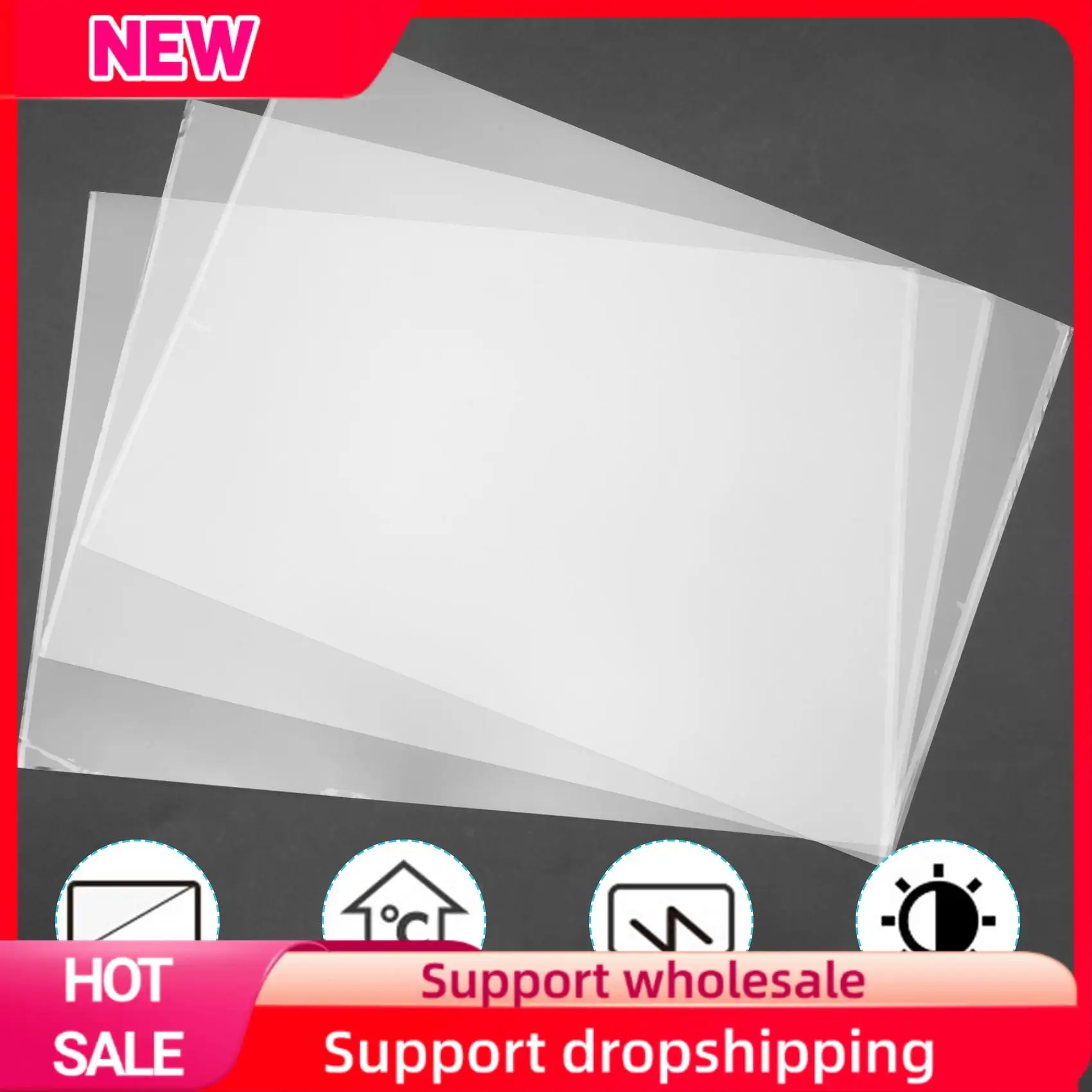 Película de liberación FEP Superior de 3 uds 200X140X0,15 Mm para impresoras UV 3D, resina LCD SLA, con 1 espátula de plástico de repuesto - imagen 2