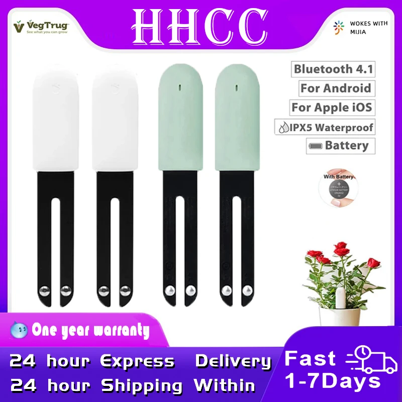 HHCC-Monitor inteligente para el cuidado de las flores de Xiaomi, Sensor para medir la fertilidad del agua y el suelo, Detector de jardinería y flores para Mijia - imagen 2