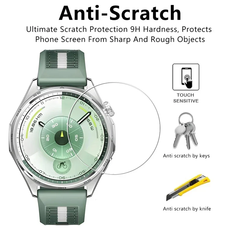 Vidrio Templado 9H para Huawei Watch GT 6, 46mm, 41mm, Protector de pantalla Premium, película duradera HD antiarañazos para Huawei GT6 Pro 46mm - imagen 3