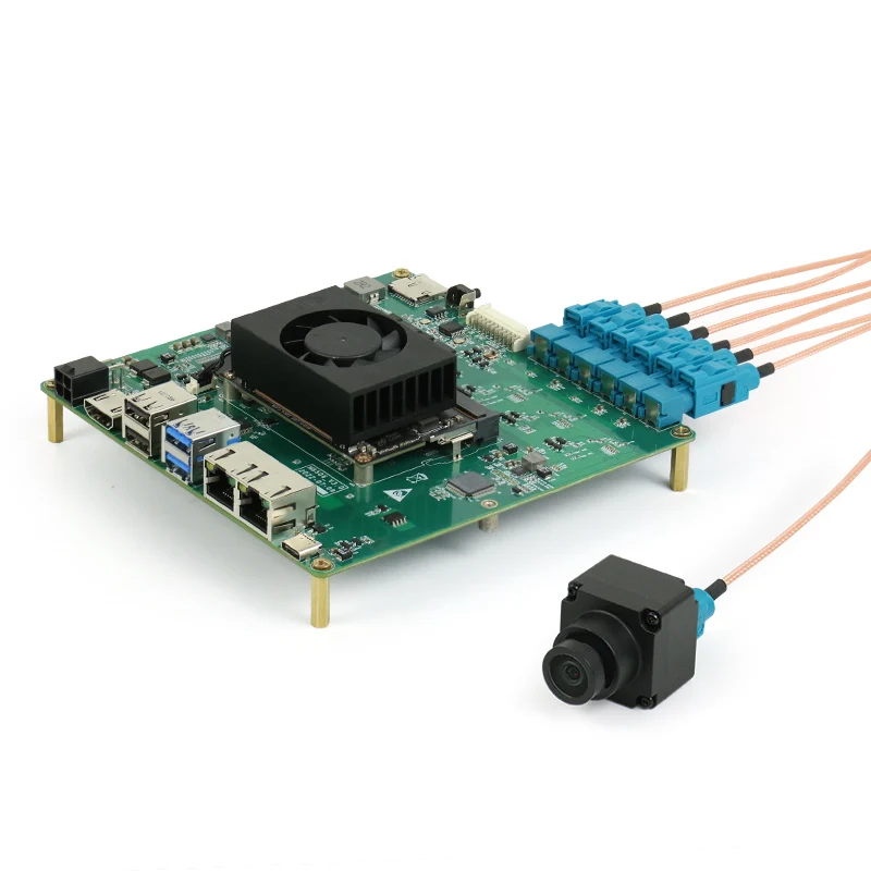 Placa de desarrollo GMSL2 adquisición max9296 de 6 vías Jetson Xavier NX suite piloto automático integrado - imagen 5