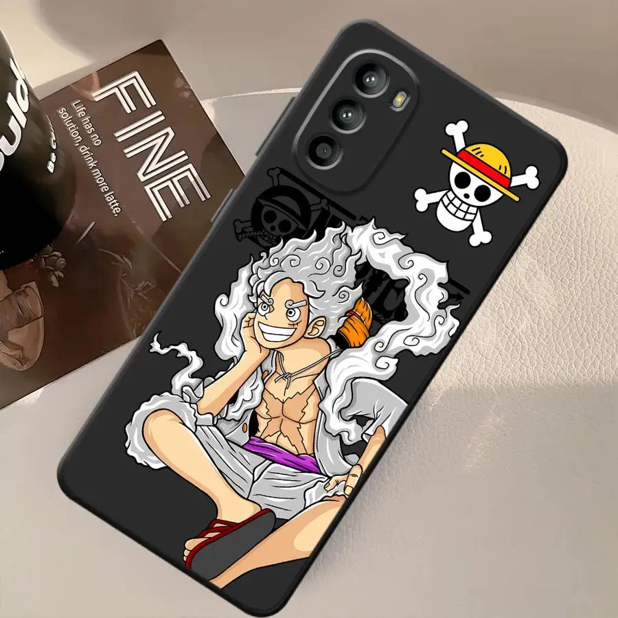 Funda para Motorola Moto Edge 20 Pro 30 Lite G51 G73 G53 G30 G52 G50 G60s G71 G32 G22 Edge40, funda para teléfono con diseño de Anime Luffy Cool - imagen 4