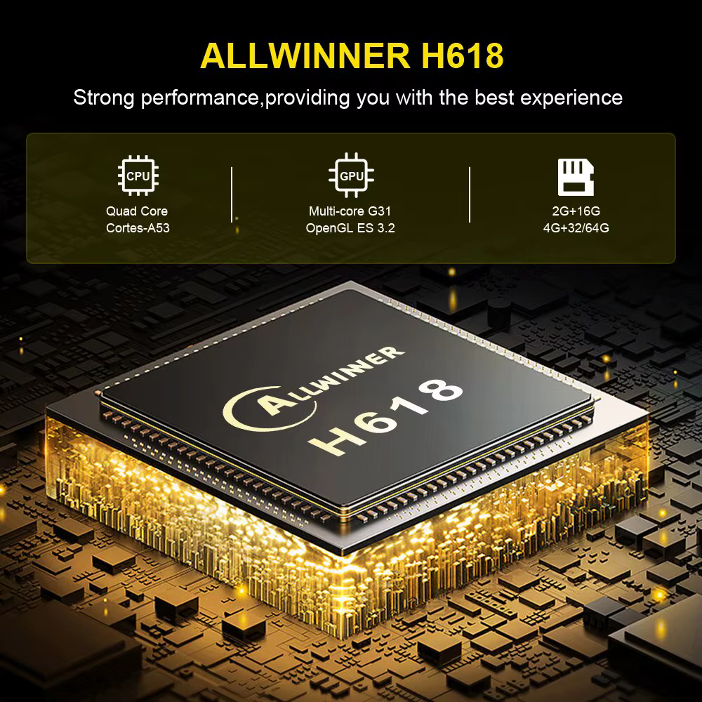 Transpeed TV Box H618 Android 12 8K/4K Dual WiFi Bluetooth - imagen 2