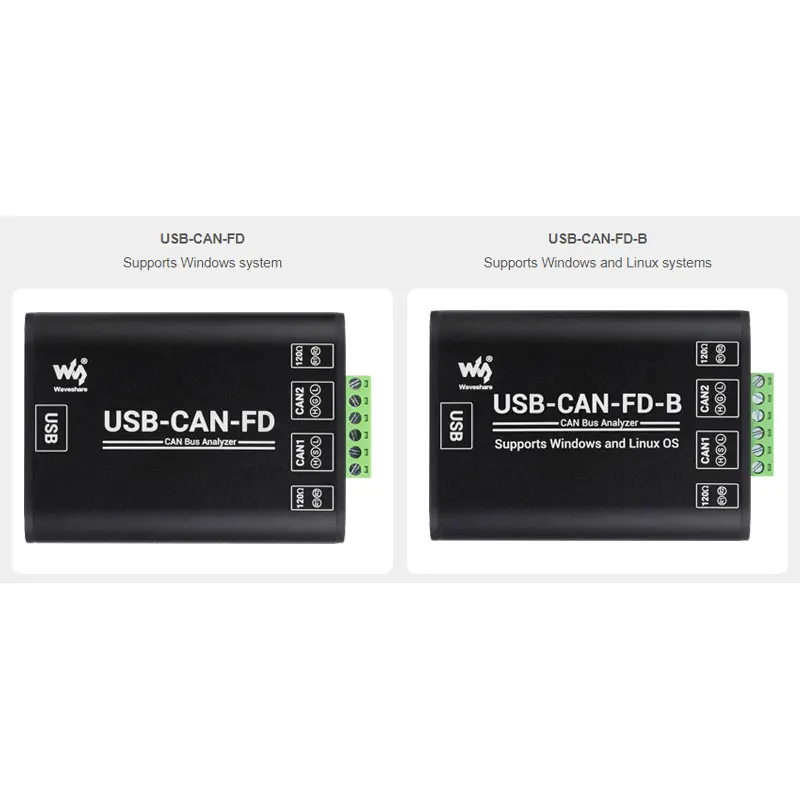 Adaptador Industrial USB a CAN FD, analizador lógico de datos de Bus CAN/CAN FD, opciones de comunicación de Bus CAN/CAN FD compatibles con Windows/Linux - imagen 2