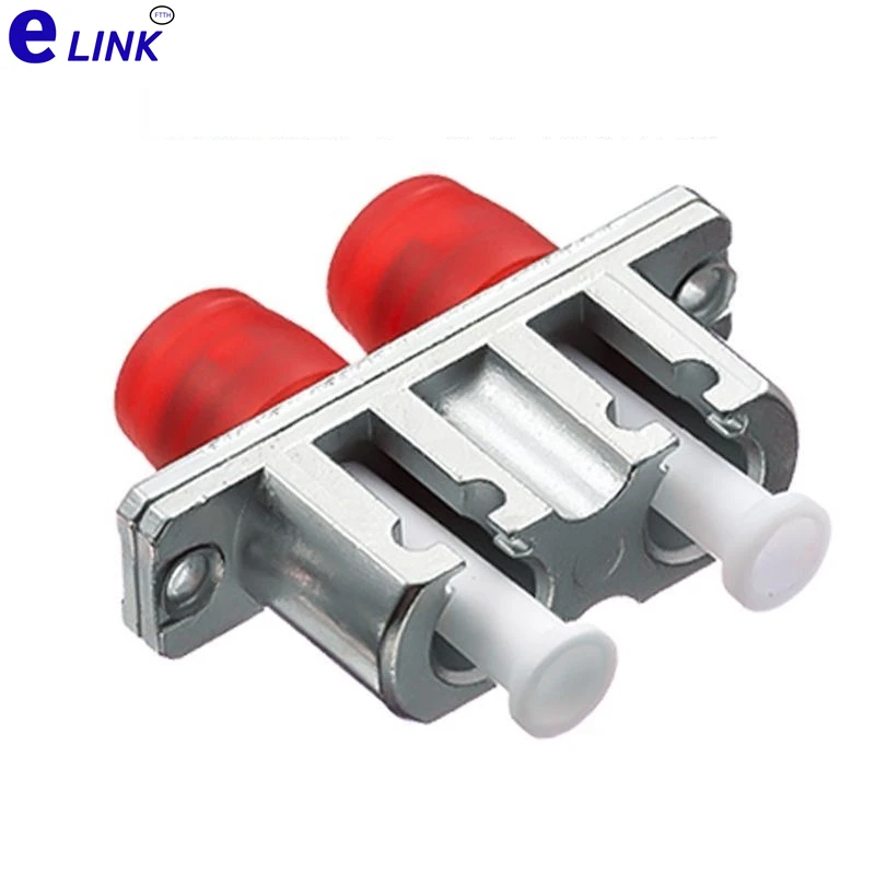 Adaptador de fibra óptica LC-ST, conector acoplador híbrido doble hembra a hembra SM MM ST-LC FTTH
