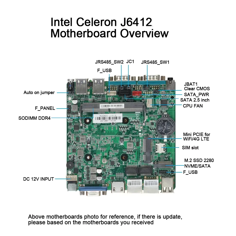 Mini PC Industrial Intel Celeron J6412 Sin Ventilador Ethernet WiFi 4G - imagen 4