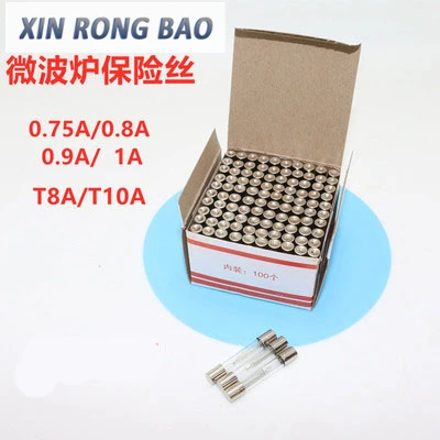 Fusible de alto voltaje para horno microondas, 10 piezas, 5KV, 0,75a, 750mA, 0,65a, 0,7a, 0,8a, 0,9a, 0,6a, 0,85a, 1A, 650mA, 700mA, 800mA, 600mA, 850mA