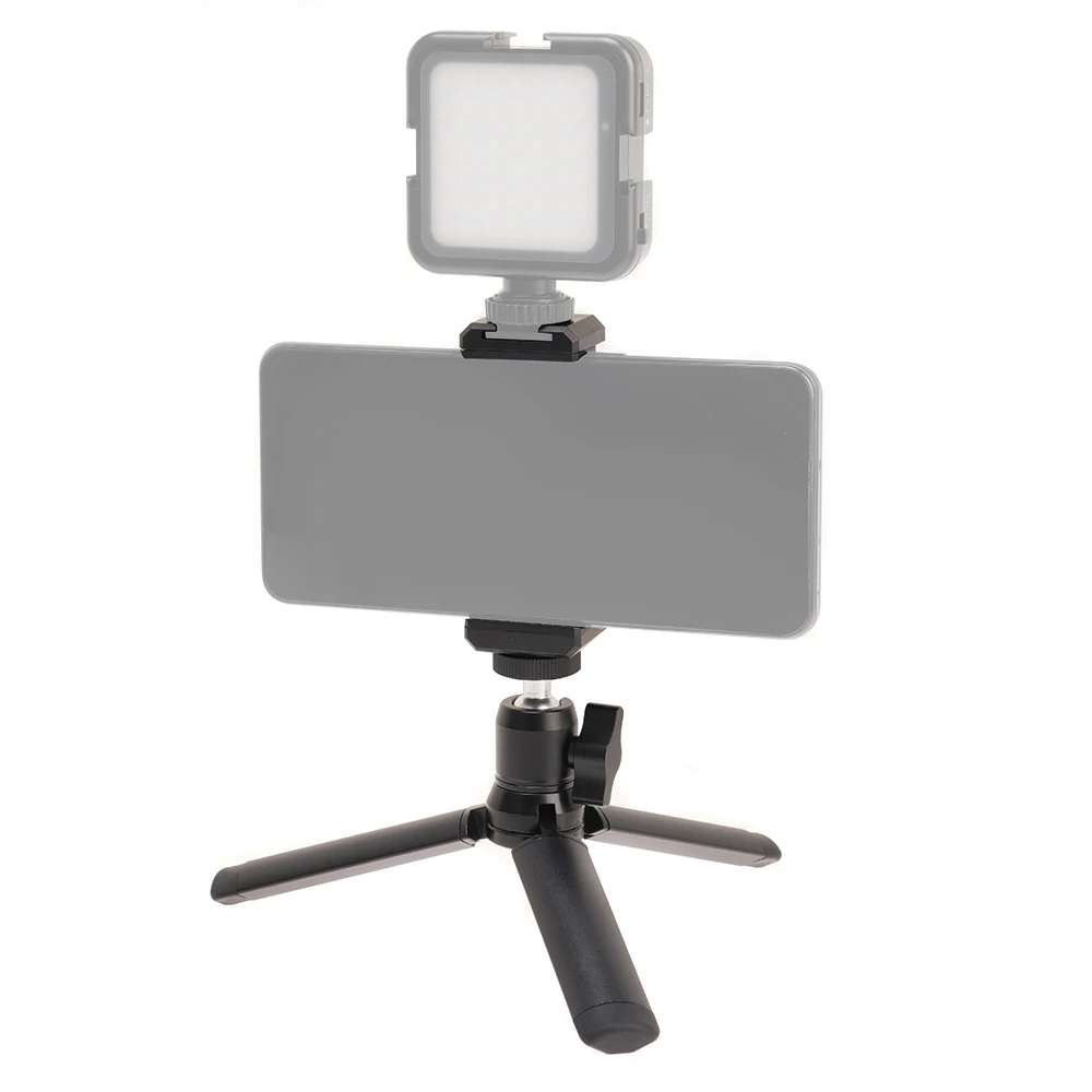 Soporte para trípode, soporte para cámara SLR, Mini adaptador de Base para trípode de fotografía de escritorio, monopié, soporte de aleación de aluminio para luz