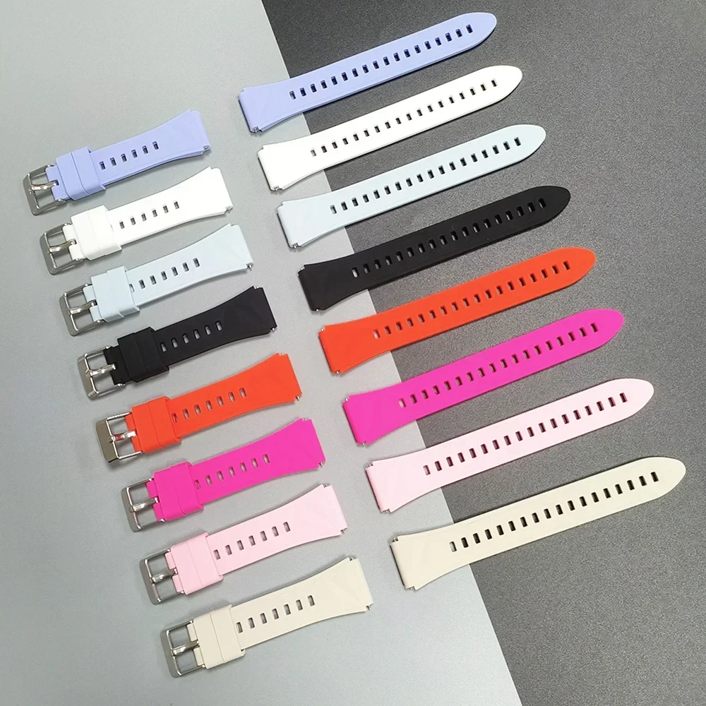 Correa de silicona de 18mm para Garmin Forerunner 265S 255S/Vivoacrive 4S 3S/Venu 3S 2S, pulsera para HUAWEI WATCH GT 5 4 41mm - imagen 2