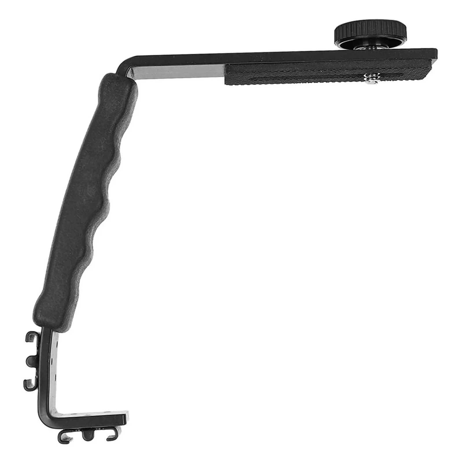 Soporte para Flash de cámara L, soporte para zapatos duales, adaptador de montaje, micrófono DV, luz LED, soporte para Flash de zapata Dual - imagen 2