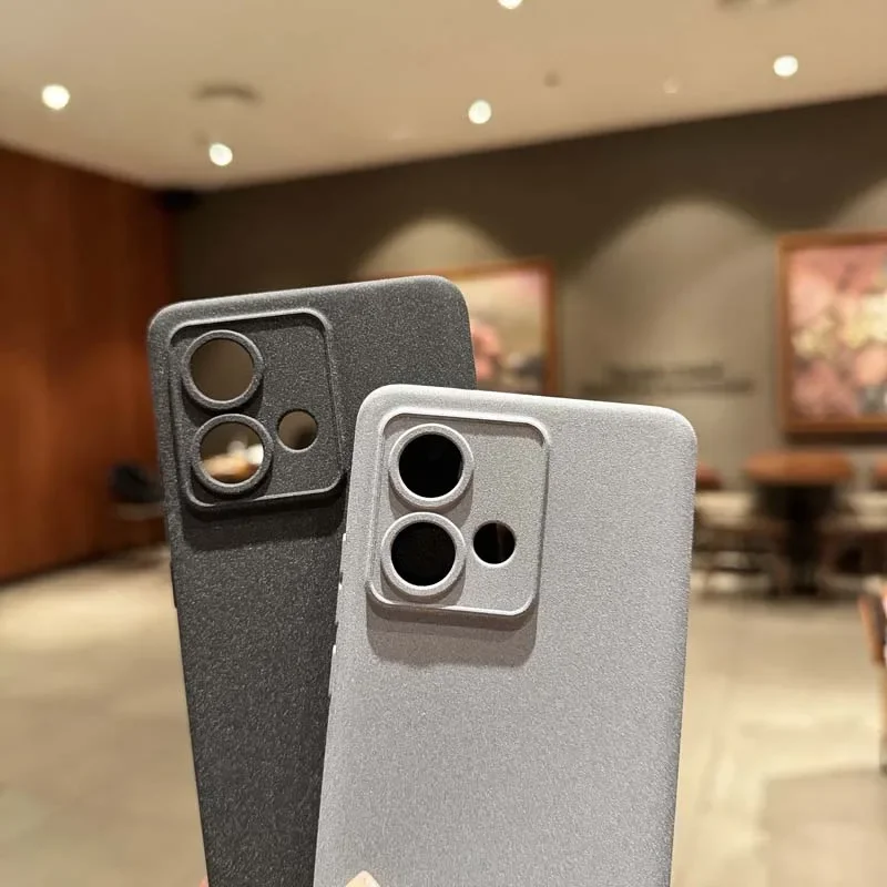 Funda trasera suave mate de piedra arenisca delgada para Moto Edge 40 Neo, protección de cámara, carcasa de TPU de silicona para Motorola G04, G24, G34 - imagen 5