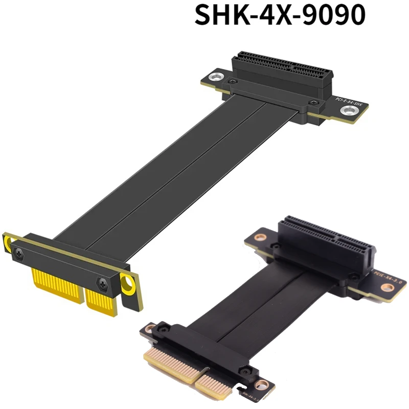 Cable Elevador PCIe x4 90° – Extensión Flexible para GPU de Calidad - imagen 4