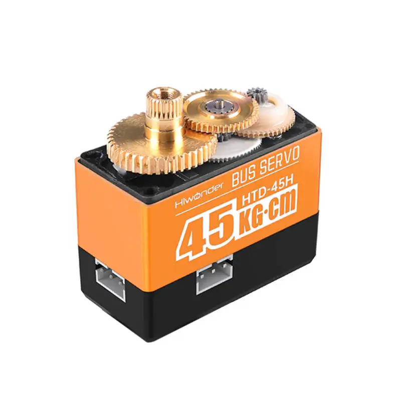 Hiwonder HTD-45H Servo de bus serie de alto voltaje Torque de 45 kg con tres conectores y retroalimentación de datos - imagen 3