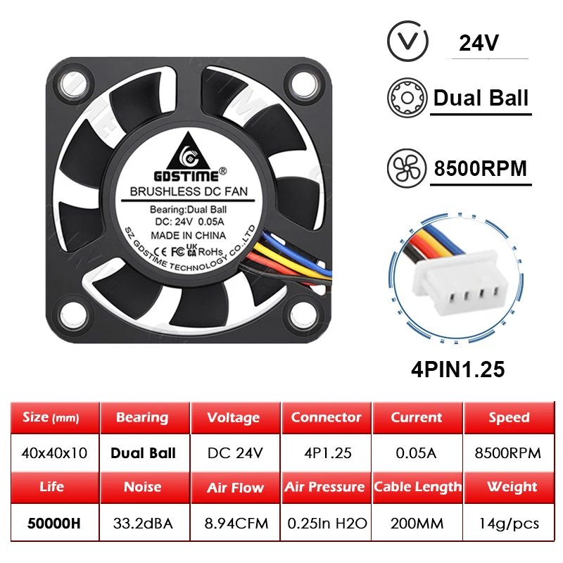 24V 2Ball 4PIN1.25