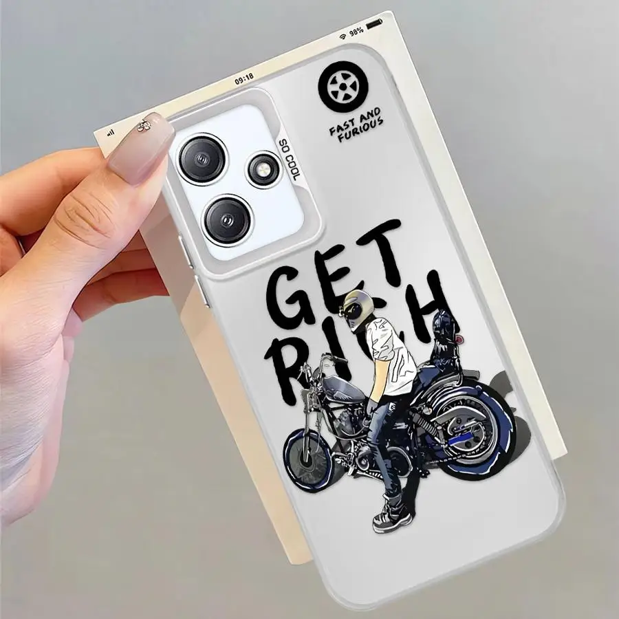 Funda de teléfono para Xiaomi Redmi A4 12 13C 12C A3x A1 A3 A2 Plus 13 14C funda suave locomotora masculina fresca de moda - imagen 3