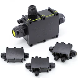 Caja de conexiones impermeable exterior IP68 con 2-6 vías