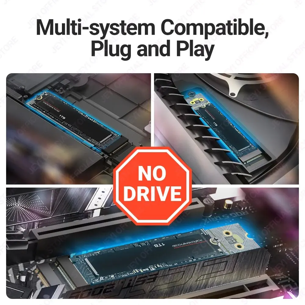 JEYI M.2 NVMe SATA protección PCB convertidor de placa PCIe 4,0 adaptador Protector de unidad de estado sólido compatible con 2280 alargado a 22110 - imagen 5