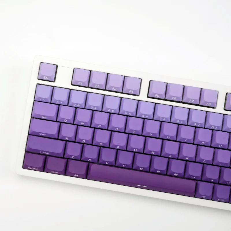 Teclas XVX Slope de perfil bajo, teclas Sub PBT de tinte de cinco lados con estampado lateral, tapa de tecla gradiente de amplia compatibilidad, 127/134 teclas - imagen 5