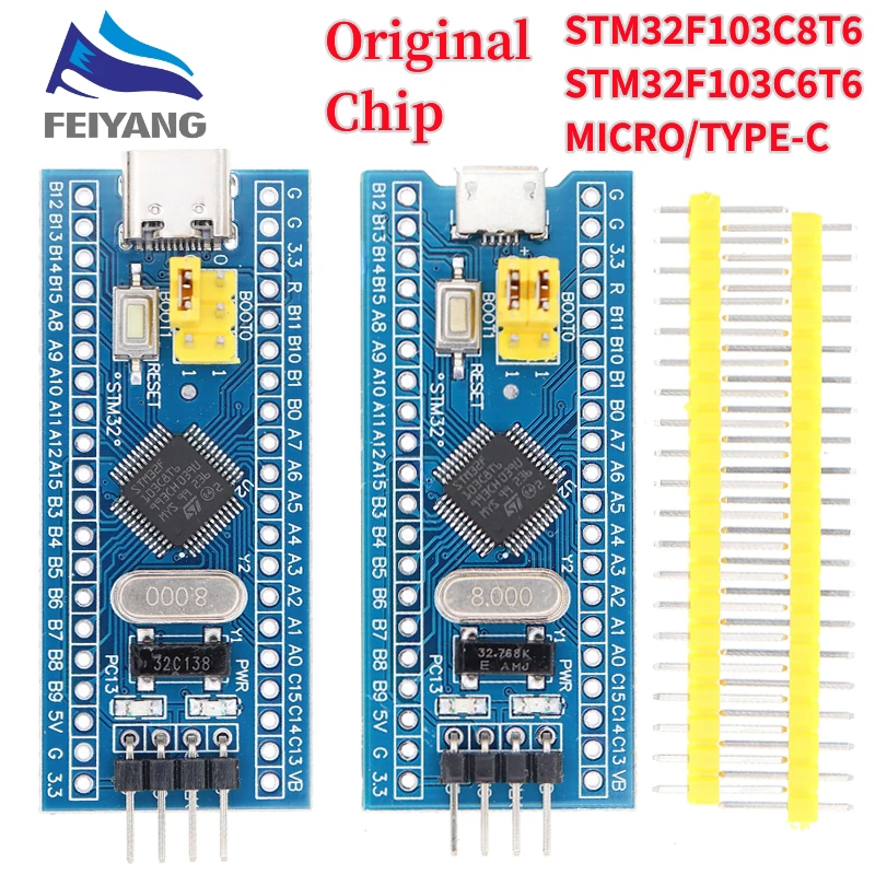 STM32F103C6T6 STM32F103C8T6 ARM STM32 Módulo de placa de desarrollo de sistema mínimo para Arduino