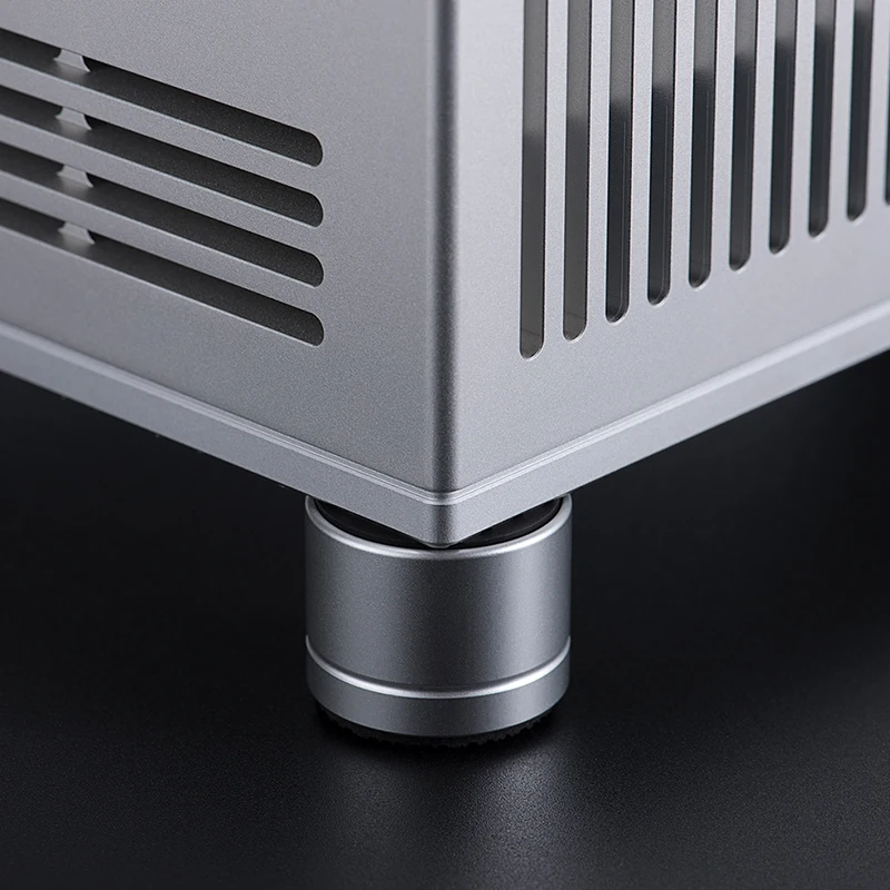 Soporte para altavoz de Audio HiFi de aleación de aluminio, almohadilla para pie, amortiguador antigolpes, pies de aislamiento para amplificador, preamplificador, DAC, funda de PC, 4 Uds. - imagen 5