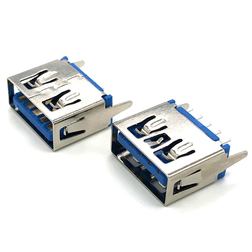 Conector hembra USB 3,0, 10 piezas, 10,5, cuerpo corto, 3,0, transmisión de alta velocidad, interfaz de enchufe de 180 grados - imagen 2