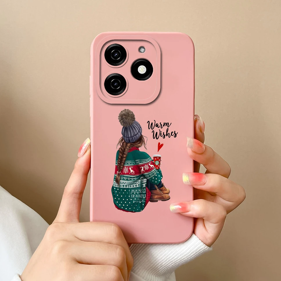 Para Infinix Hot 40 Pro 40i Funda de teléfono patrones de chica de moda Funda protectora de silicona suave para Infinix Hot 40Pro Funda anticaída - imagen 5