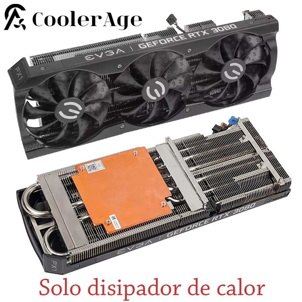 Para EVGA GeForce RTX 3060Ti 3070 3080 3080Ti 3090 XC3 negro juego tarjeta gráfica de repuesto GPU disipador térmico