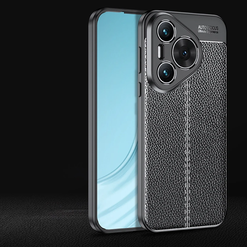 Funda para Huawei Pura 70, carcasa de cuero TPU suave a prueba de golpes, para Huawei Pura 70 Pro - imagen 2
