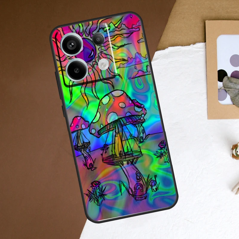 Funda psicodélica de setas para Xiaomi Redmi Note 14 13 12 11 10 9 Pro 10S 11S 12S 15C 15 14C 13C 10C 12C - imagen 3