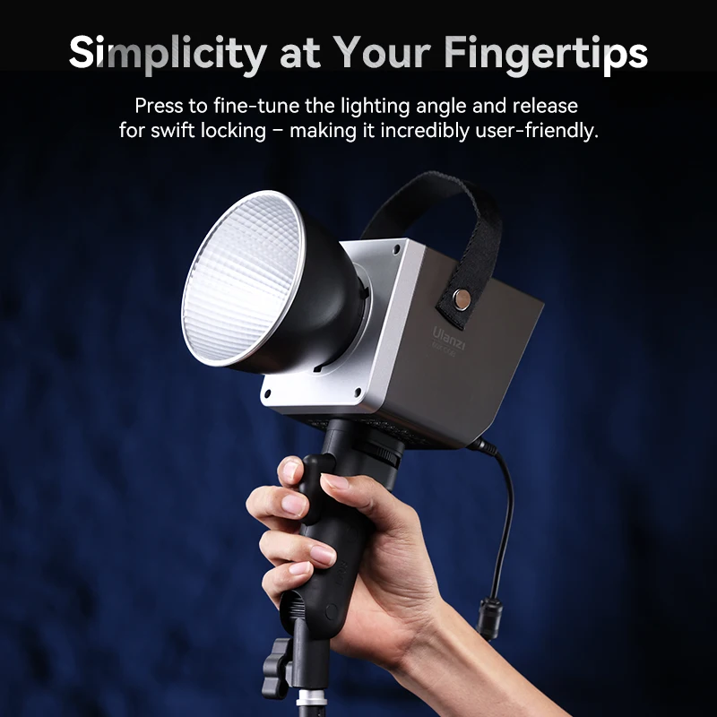 ​ Ulanzi LA03 Soporte de luz Empuñadura para Ulanzi LT005 60W COB Luz de vídeo y luz de vídeo VL198 con tornillo estándar de 1/4'' - imagen 3