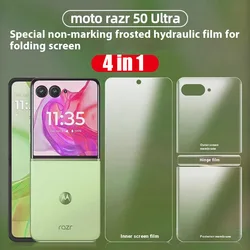 Moto Razr 50 Ultra Protector Pantalla Hidrogel Adhesivo 4 en 1