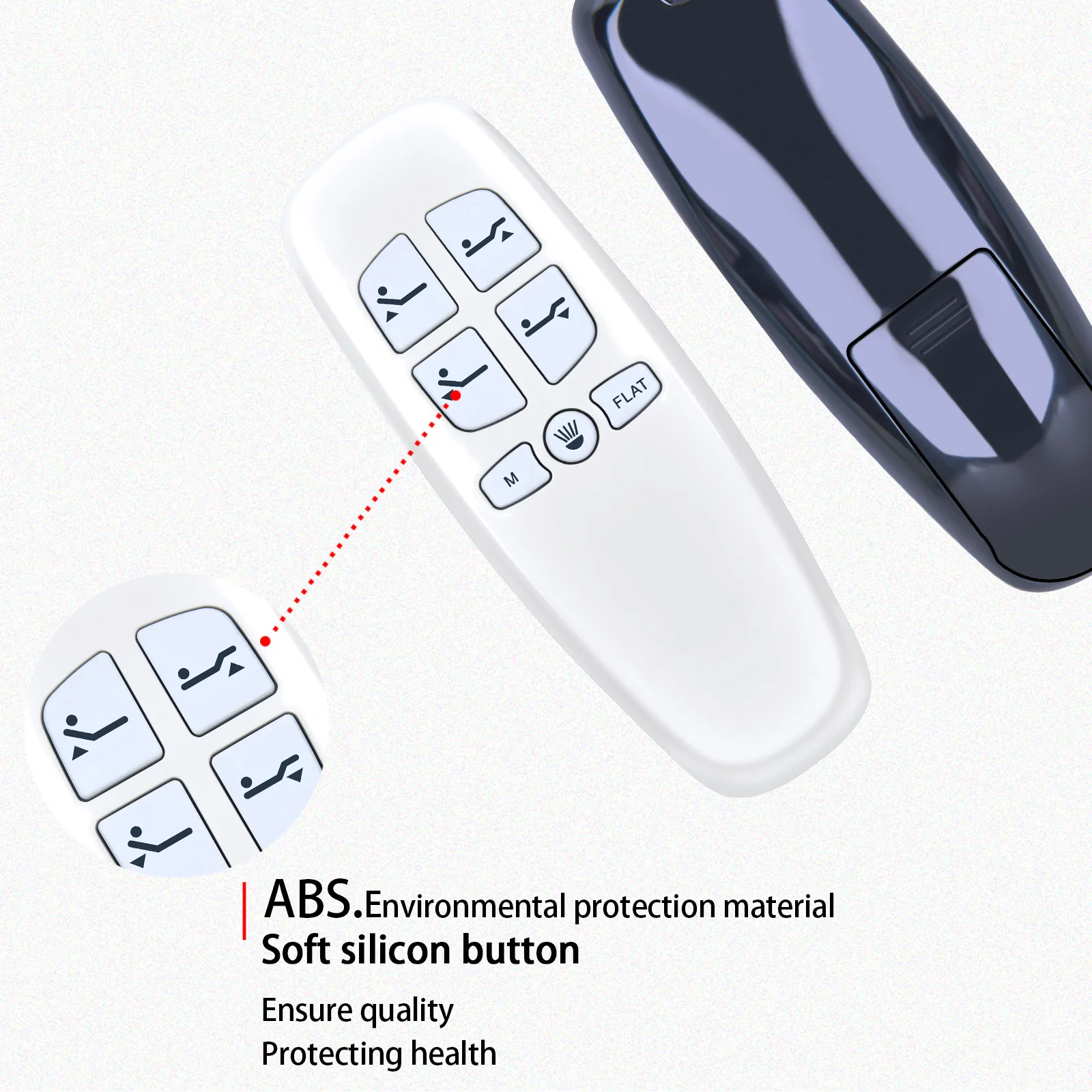 Nuevo Control remoto Richmat HJH13D para Base de cama ajustable Milemont y Lucid, color blanco - imagen 5