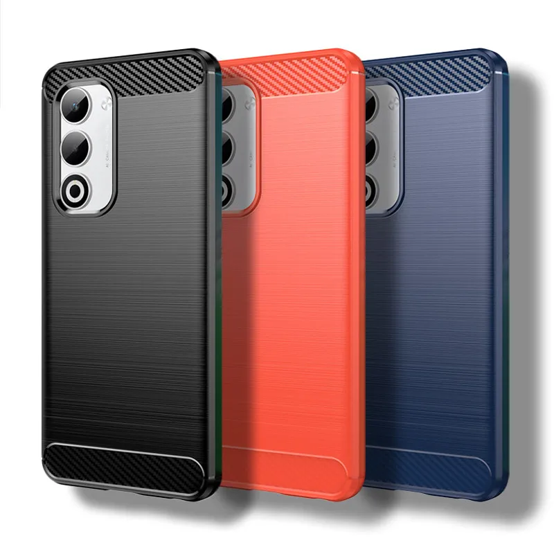 Para OPPO A5 5G funda para OPPO A5 Pro A5 Energy A5 4G 5G 2025 cubierta de fibra de carbono a prueba de golpes parachoques de silicona para OPPO A5 4G 2025 - imagen 2
