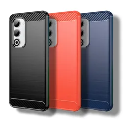 Funda OPPO A5 5G Antigolpes de Silicona con Fibra de Carbono