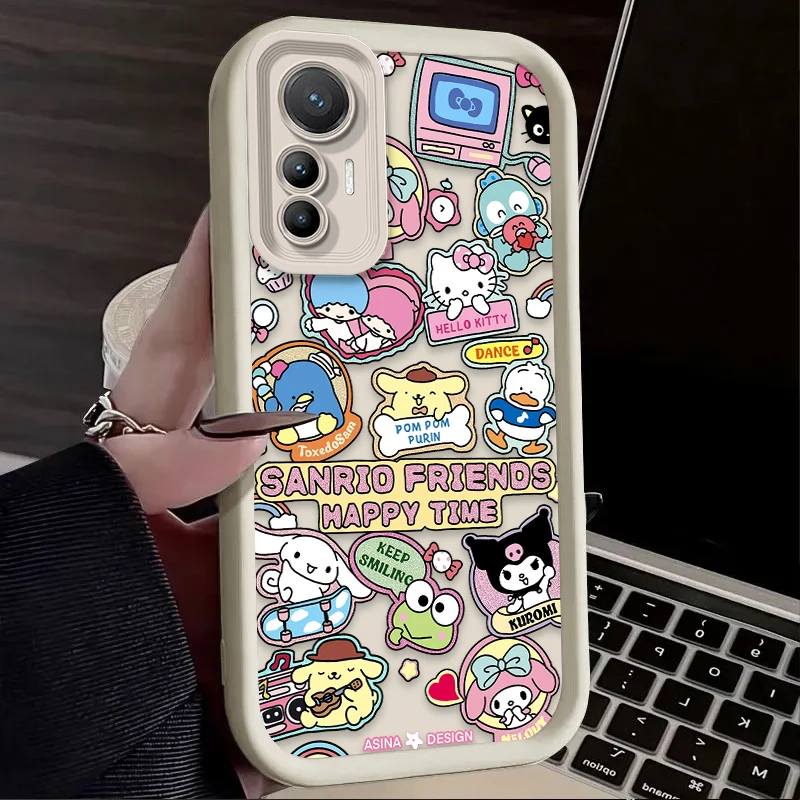 Preciosa funda rosa de Hello Kitty para Xiaomi Poco X7 X6 X5 X3 NFC F7 F6 F5 F3 M7 M6 Pro 4G 5G Mi 12 11 Lite NE 5G 13T 12T 11T 14T Pro - imagen 4