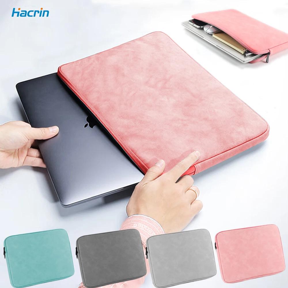 Laptop Sleeve Case 12 13 14 15 15.6 Inch Notebook Bag Pouch Tablet Waterproof Case For MacBook Air Pro Lenovo Hp Dell Men Women