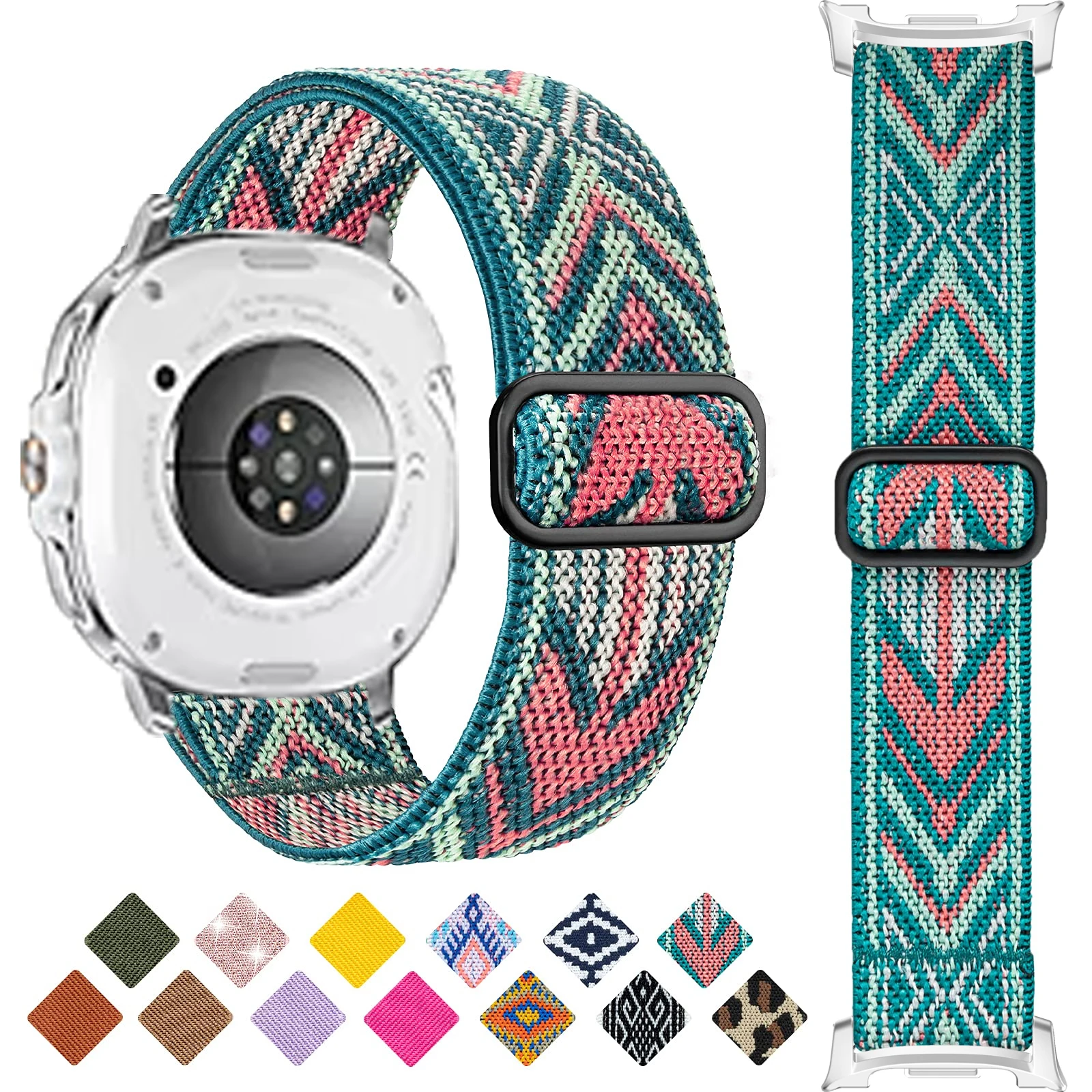 Correa de nailon para reloj Samsung Galaxy Watch 8, pulsera de elasticidad ajustable para Galaxy Watch 8, accesorios clásicos